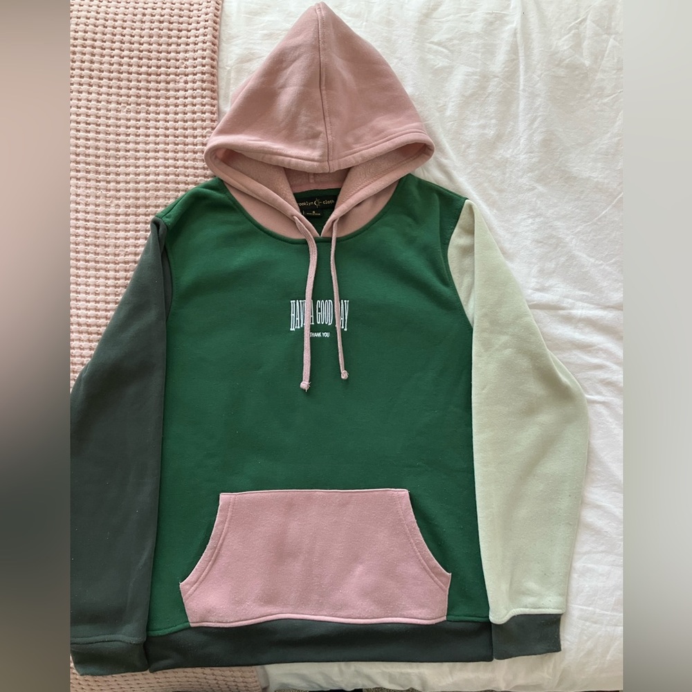 Brooklyn cloth colorful neutral hoodie